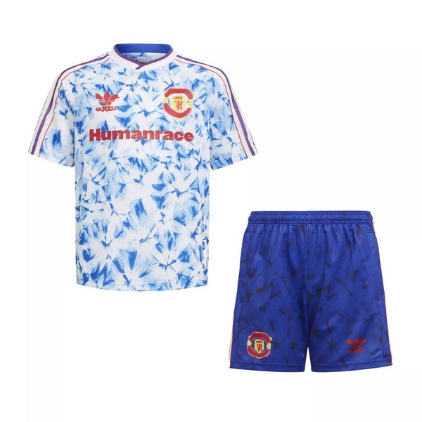 Maglia Manchester United Human Race Bambino 20/21 Blu